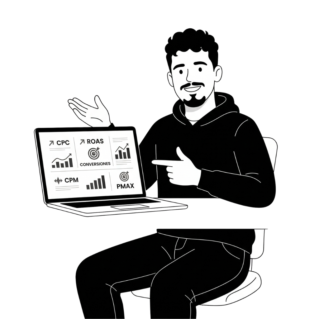 Especialista SEM en Barcelona enseñando métricas